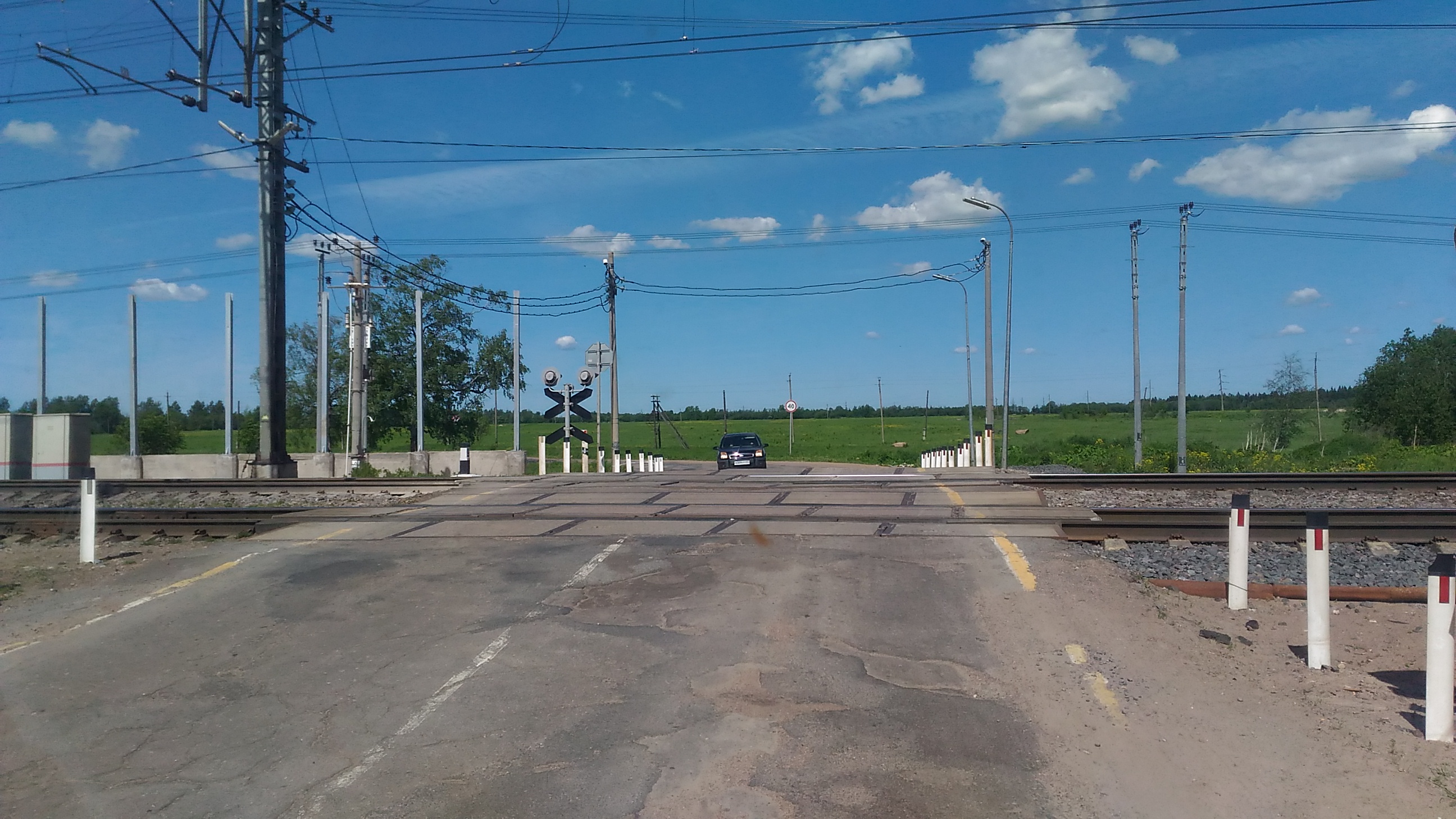 Железнодорожный переезд - Молосковицы
