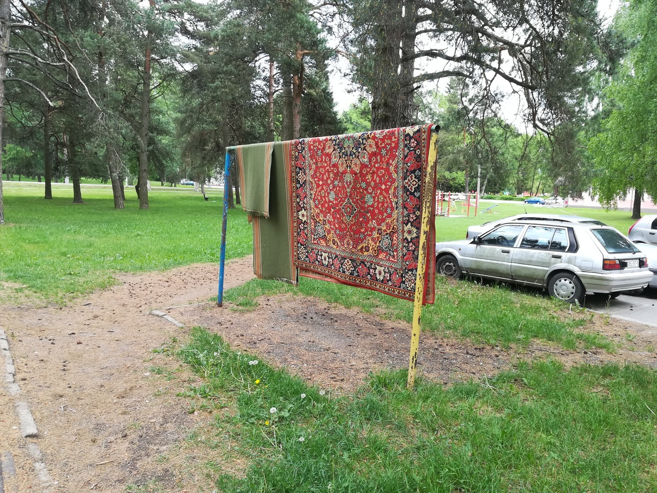 Площадка для выбивания ковров