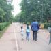 Центральная аллея парка в городе Москва