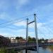 Cricklepit Suspension Bridge in Exeter city
