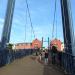 Cricklepit Suspension Bridge in Exeter city