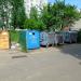 Waste collection point in Homieĺ city