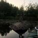 Орёл на камне в городе Рощино