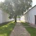 Exercise yard of prison housing