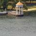 Беседка на воде в городе Запорожье