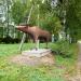 Скульптура «Лось» в городе Плесецк