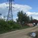 Угловая опора ЛЭП в городе Кимры