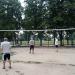 Una pista de voleibol