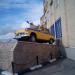 Памятник автомобилю ГАИ «Москвич-402» в городе Щёлково