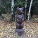 Деревянная скульптура медведя