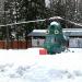 Вертолет Ми-2 в городе Нахабино
