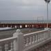 Причал с рельсами в городе Сочи