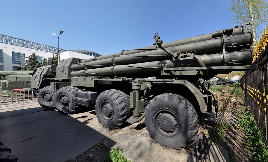 Soviet Heavy Multiple Rocket Launcher Bm Smerch On Shassis Maz M