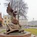 Sculpture of Archangel Michael Killing a Dragon