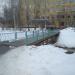 Пешеходный мост в городе Ухта