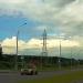 Опора ЛЭП в городе Дубна