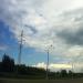 Опора ЛЭП в городе Дубна