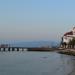 the promenade on the see in Paralia city