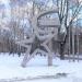 Стела «Серп и молот» в городе Дзержинский