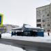 Автобусная остановка в городе Кировск