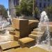 UN Plaza Fountain in San Francisco, California city