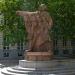 Statue Edward Anseele in Ghent city