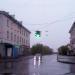 Перекрёсток с подвесным светофором в городе Воркута
