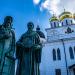 Памятник святым Кириллу и Мефодию в городе Дмитров