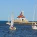 Duluth Harbor South Breakwater Outer Lighthouse in Duluth, Minnesota city