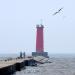 Sheboygan North Pier and Sheboygan Breakwater Light