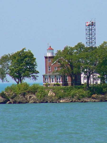 South Bass Island Lighthouse And New Light Tower 4820