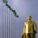 saparmurat nyazov golden statue in Ashgabat city