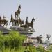 Turkmen horse monument in Ashgabat city