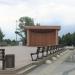 Деревянная площадка с лавочками перед эстрадой в городе Москва