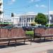 Bench in Homieĺ city
