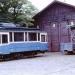 Old tram depot in Lviv city