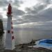 Porto da Caloura Pier S End light