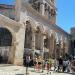 Eastern colonnade on Peristil in Split city