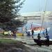 Territory of yacht-club of city Pripyat in Prypiat city