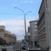 Фонарный столб с уличными часами в городе Москва
