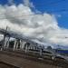 Пешеходный мост через железнодорожные пути в городе Воскресенск
