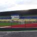 Main tribune of Polissya Stadium in Zhytomyr city