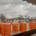 Территория стройки торгового центра в городе Пинск