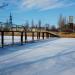 Пешеходный мост в городе Мирноград