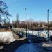 Пешеходный мост в городе Мирноград