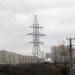Electricity pylon in Sofiivska Borschahivka city