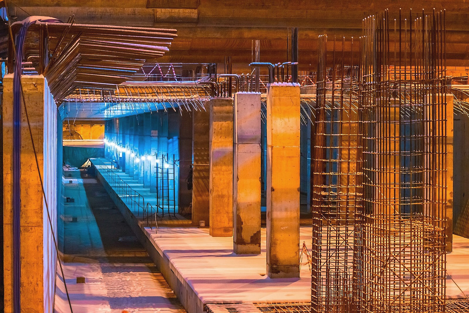 Mamyri Moscow Metro Station Under Construction Moscow