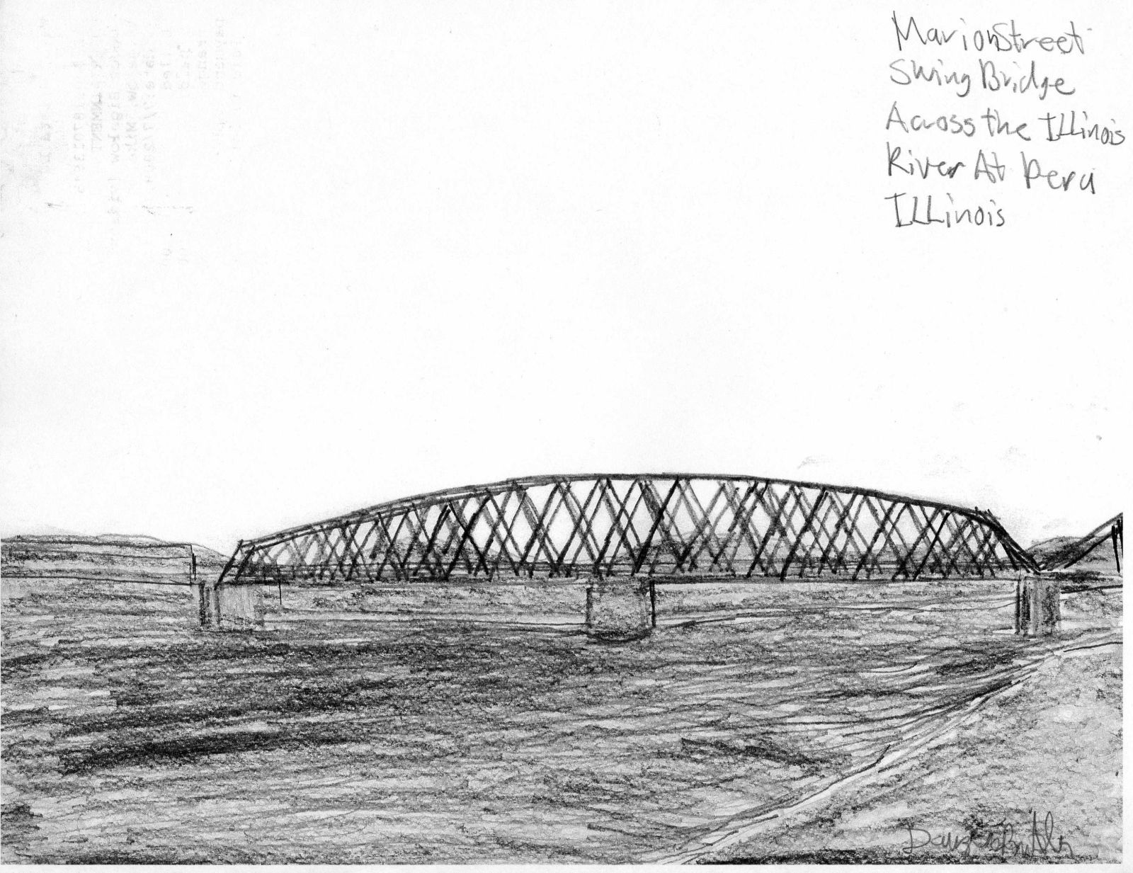 Location of original swing bridge