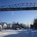 Трубопроводный мост в городе Кубинка