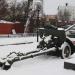 57-мм противотанковая пушка образца 1941 года ЗИС-2 в городе Павловская Слобода